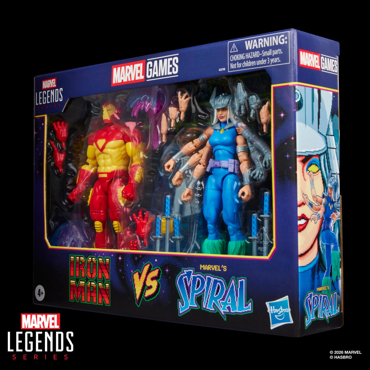 Marvel Legends Gamerverse Iron Man & Marvel's Spiral Action Figure Two-Pack