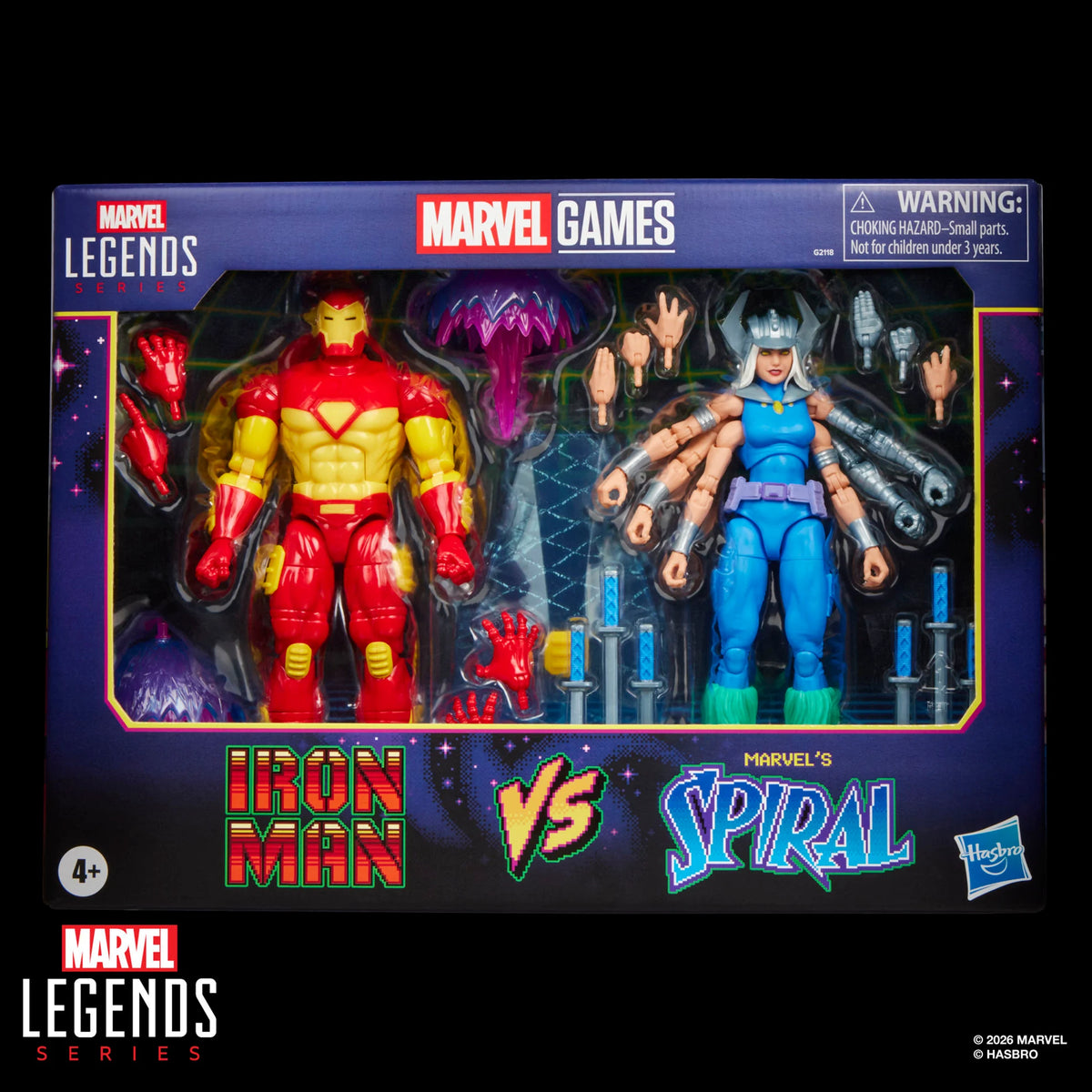Marvel Legends Gamerverse Iron Man & Marvel's Spiral Action Figure Two-Pack