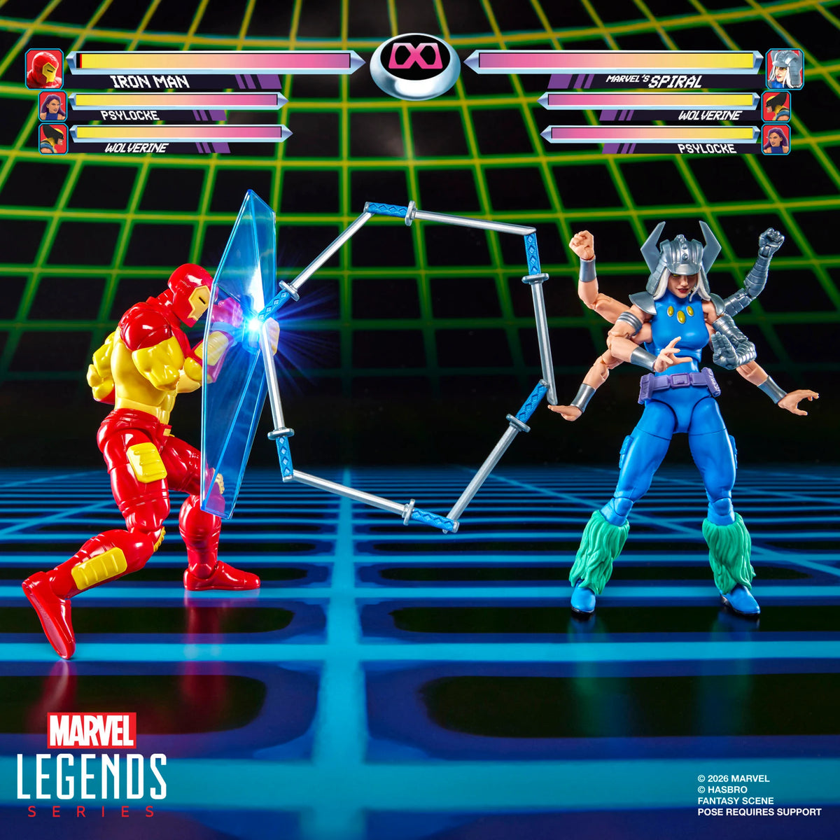 Marvel Legends Gamerverse Iron Man & Marvel's Spiral Action Figure Two-Pack