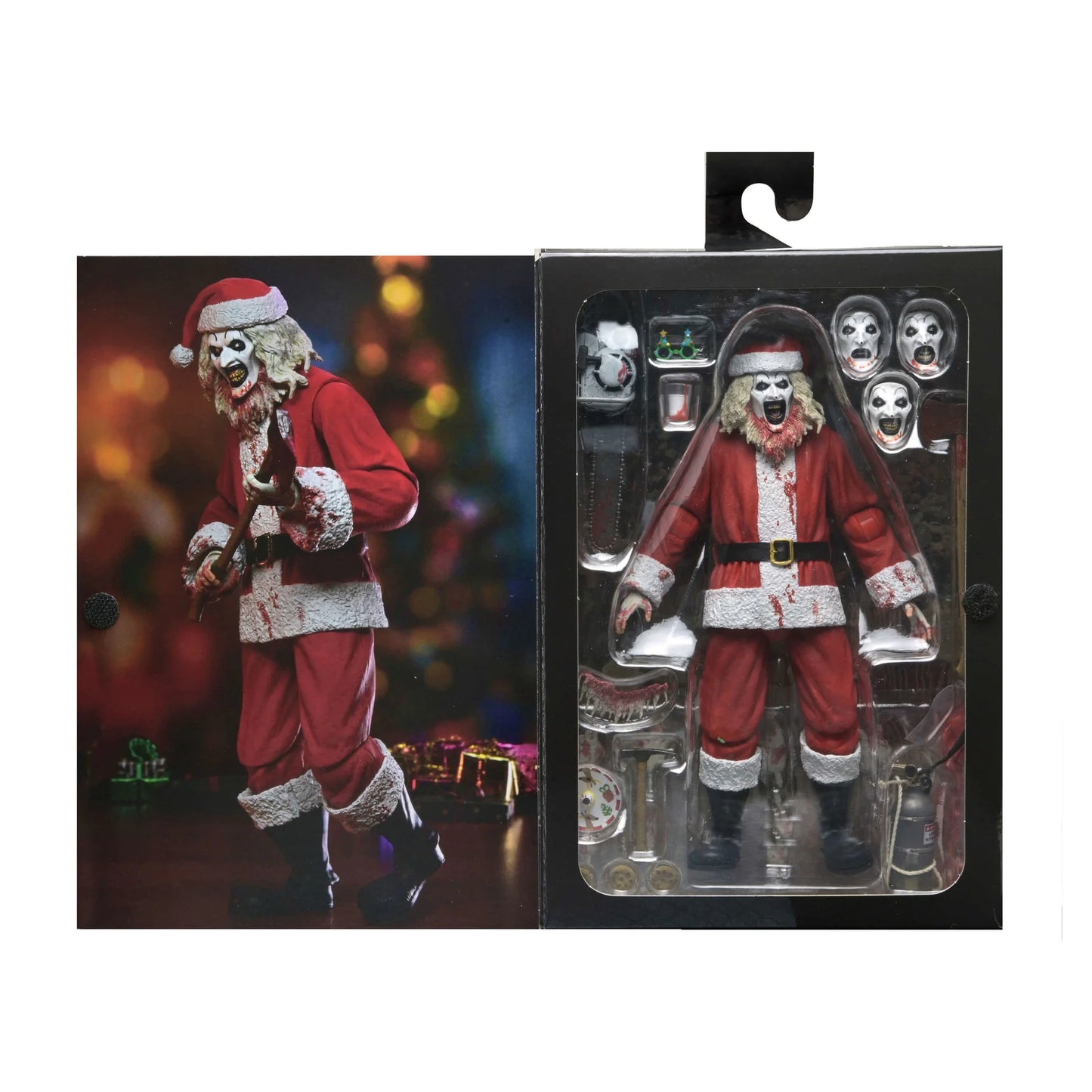 NECA Terrifier 7" Scale Action Figures - Terrifier 3 - Ultimate Santa Suit Art The Clown (Bloody Version) PREORDER