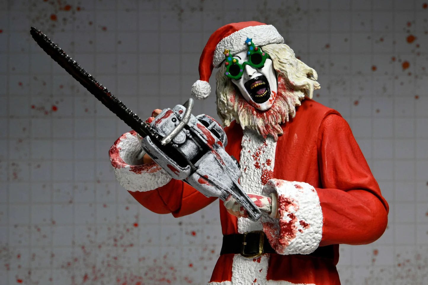 NECA Terrifier 7" Scale Action Figures - Terrifier 3 - Ultimate Santa Suit Art The Clown (Bloody Version) PREORDER