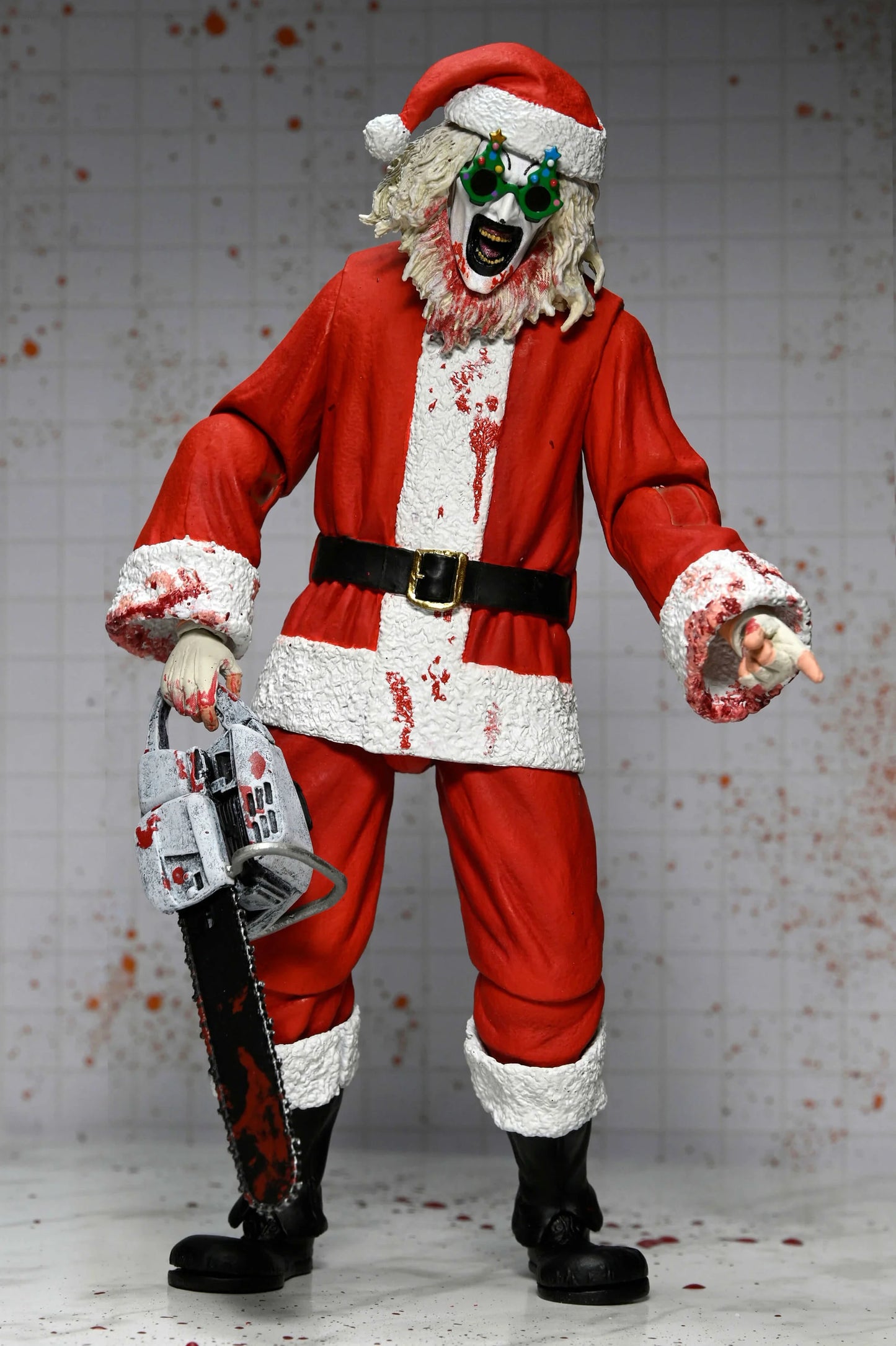 NECA Terrifier 7" Scale Action Figures - Terrifier 3 - Ultimate Santa Suit Art The Clown (Bloody Version) PREORDER