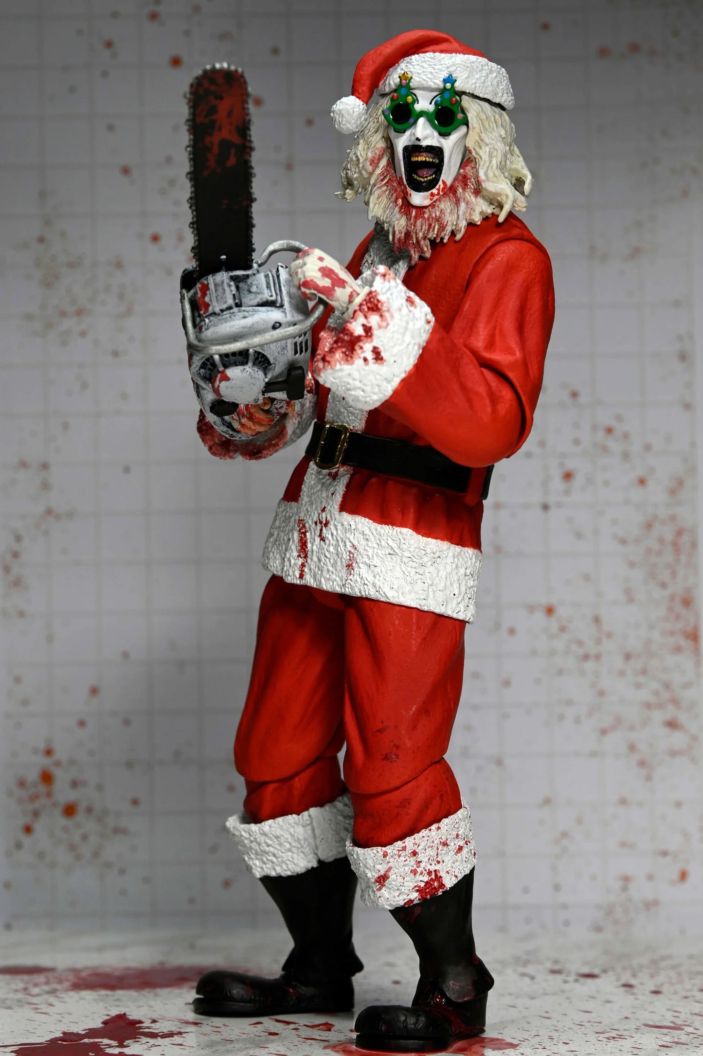 NECA Terrifier 7" Scale Action Figures - Terrifier 3 - Ultimate Santa Suit Art The Clown (Bloody Version) PREORDER