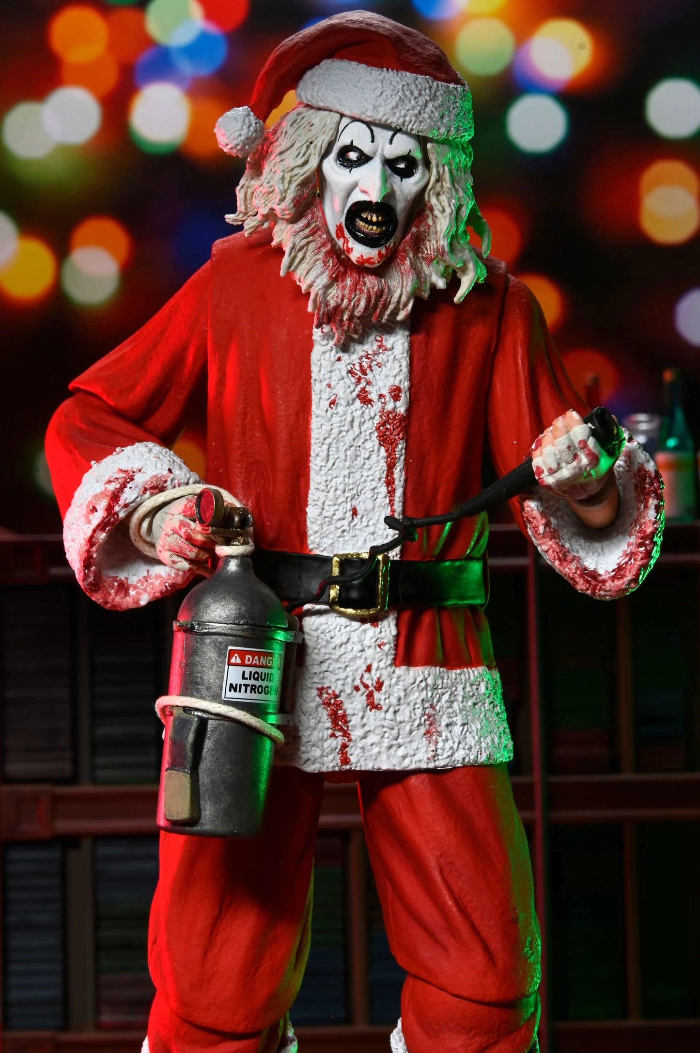 NECA Terrifier 7" Scale Action Figures - Terrifier 3 - Ultimate Santa Suit Art The Clown (Bloody Version) PREORDER