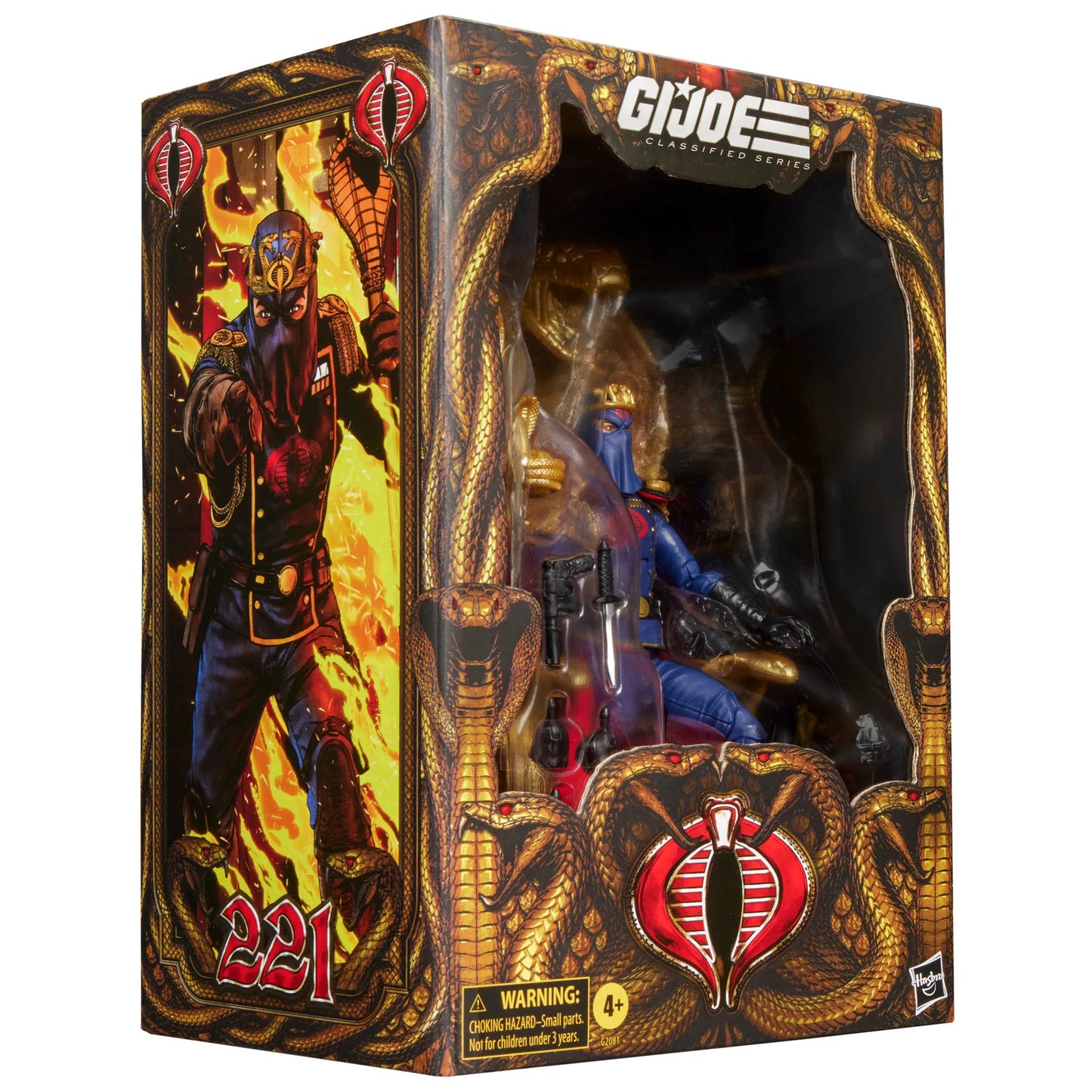 G.I. Joe Classified Series #221 Cobra Commander Action Figure with Throne Set PREORDER