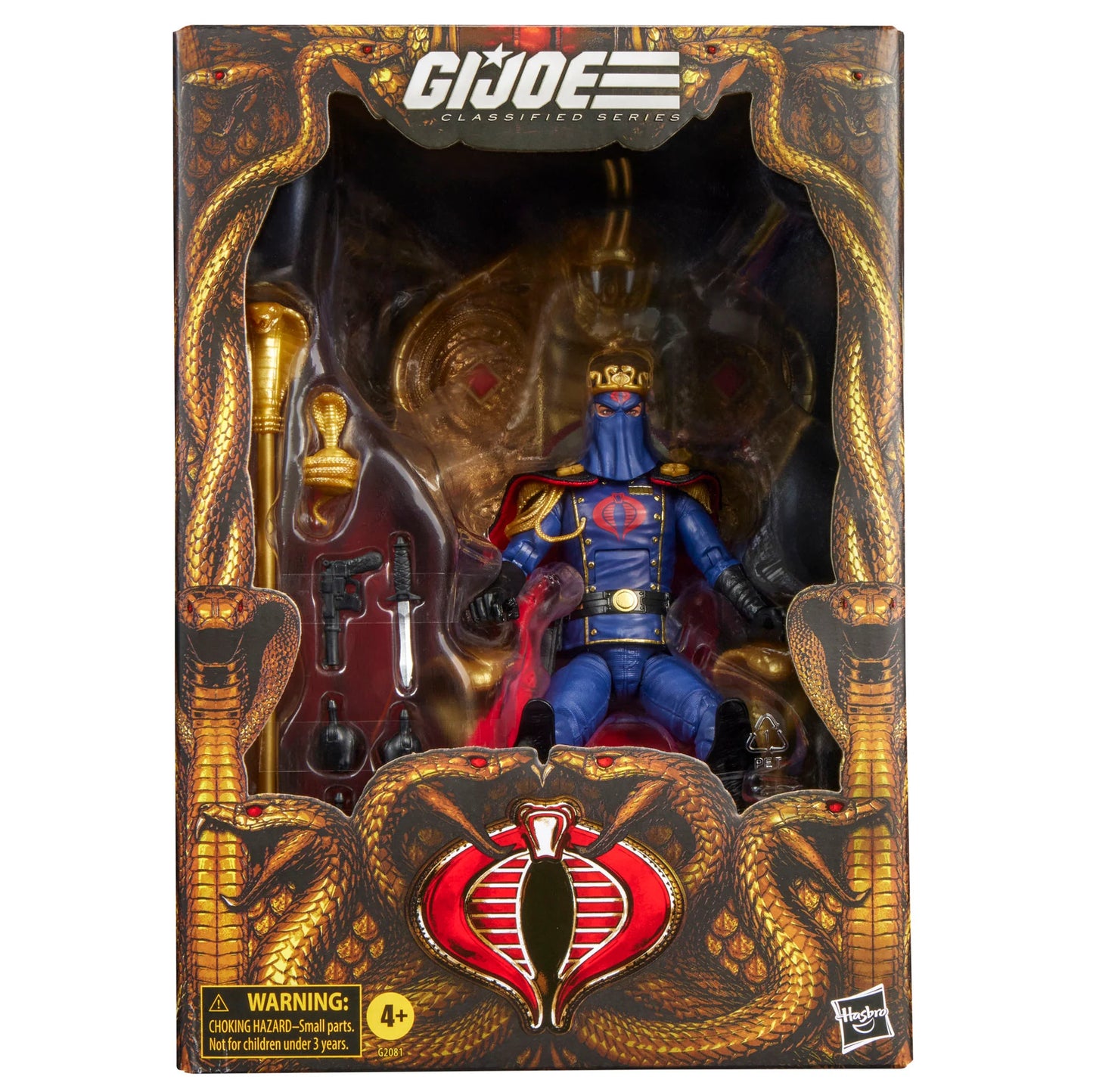 G.I. Joe Classified Series #221 Cobra Commander Action Figure with Throne Set PREORDER