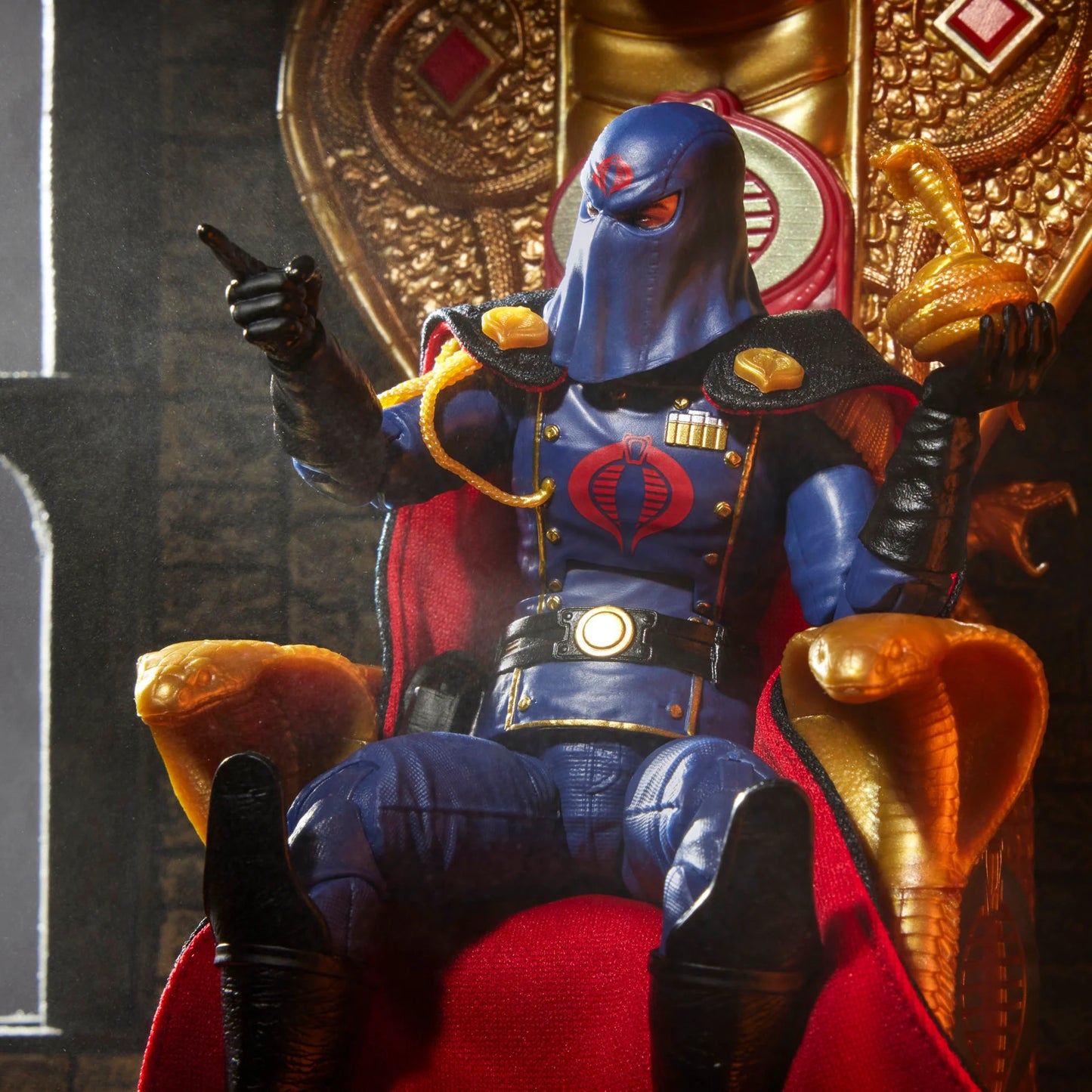 G.I. Joe Classified Series #221 Cobra Commander Action Figure with Throne Set PREORDER