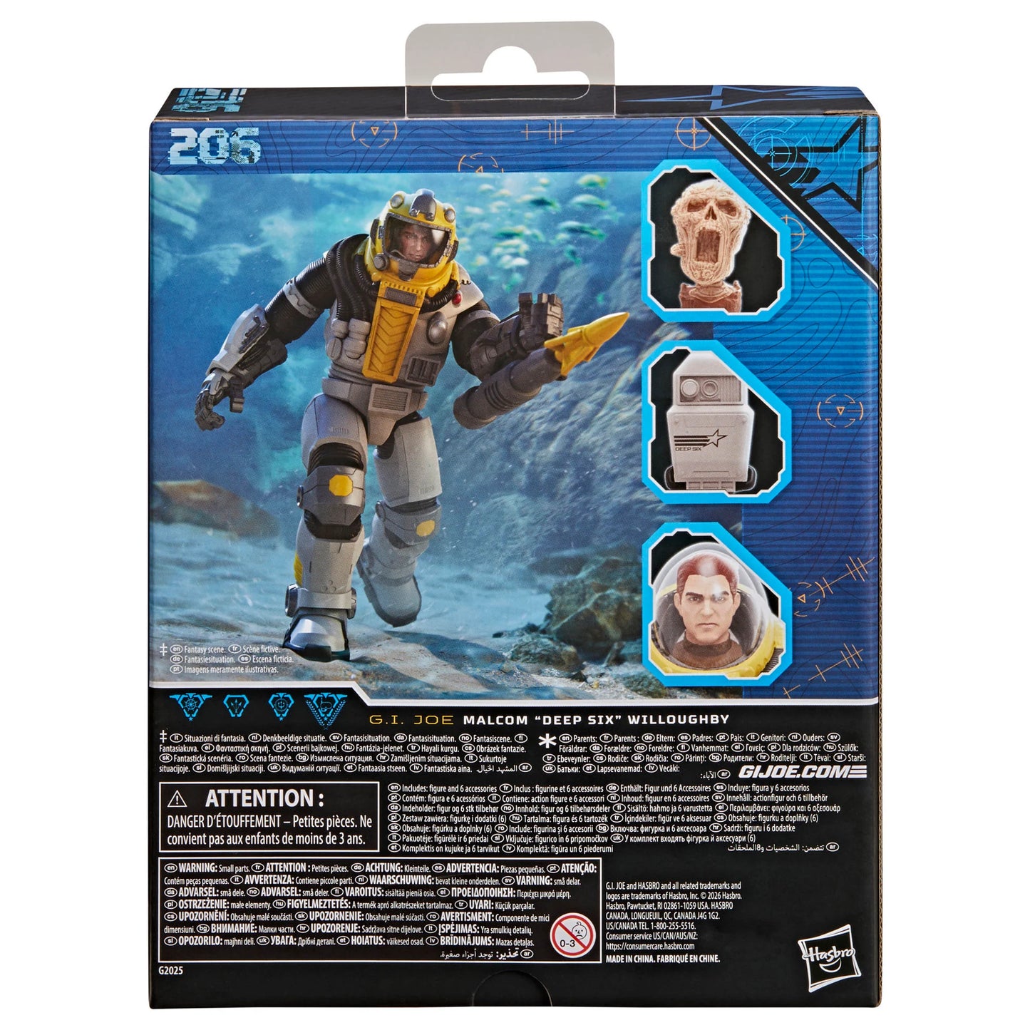 G.I. Joe Classified Series #206 Malcom "Deep Six" Willoughby Deluxe Action Figure PREORDER