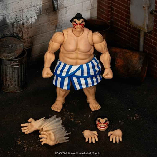 JADA TOYS Ultra Street Fighter II: The Final Challengers E. Honda (Deluxe Ver.) 1/12 Scale Action Figure PREORDER