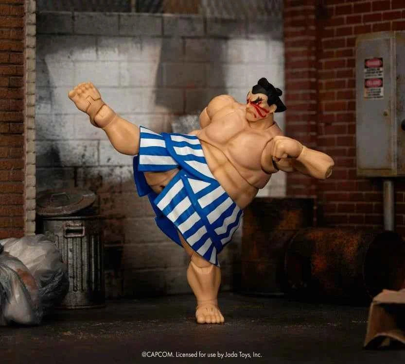 JADA TOYS Ultra Street Fighter II: The Final Challengers E. Honda (Deluxe Ver.) 1/12 Scale Action Figure PREORDER