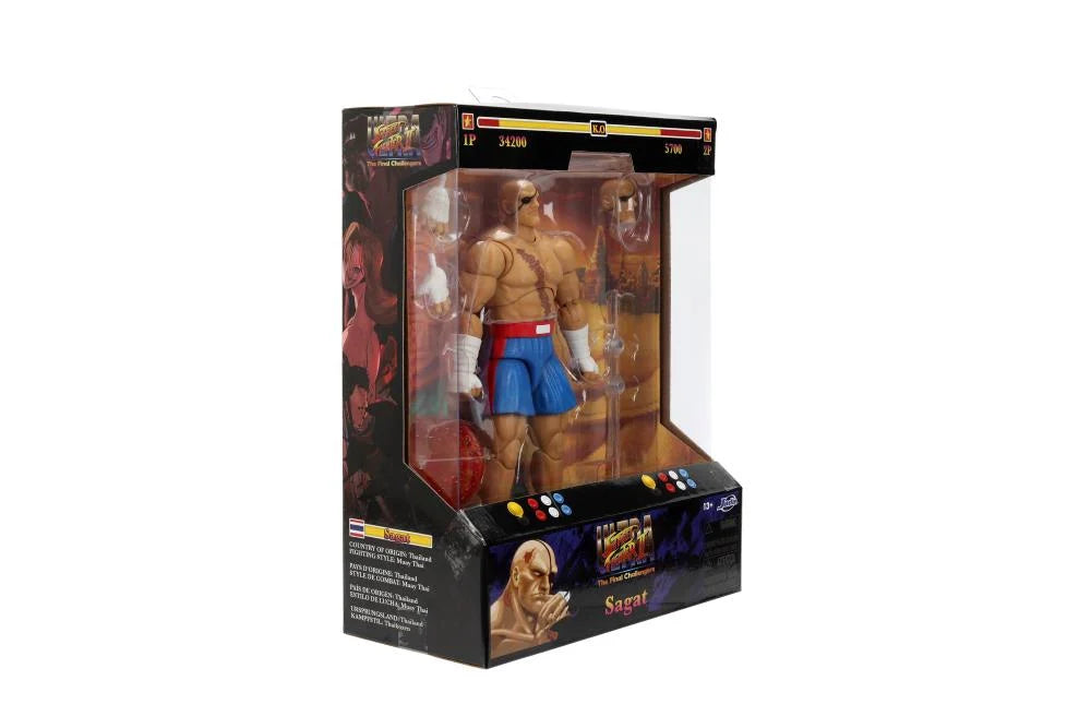 JADA TOYS Ultra Street Fighter II: The Final Challengers Sagat 1/12 Scale Action Figure