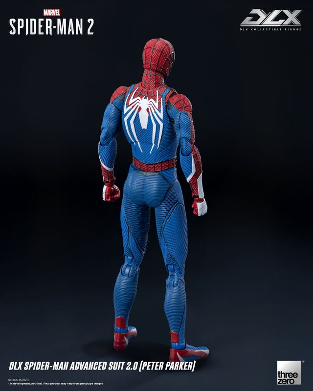 ThreeZero Marvel's Spider-Man 2: DLX Spider-Man Advanced Suit 2.0 (Peter Parker) 1/12 Scale Action Figure PREORDER