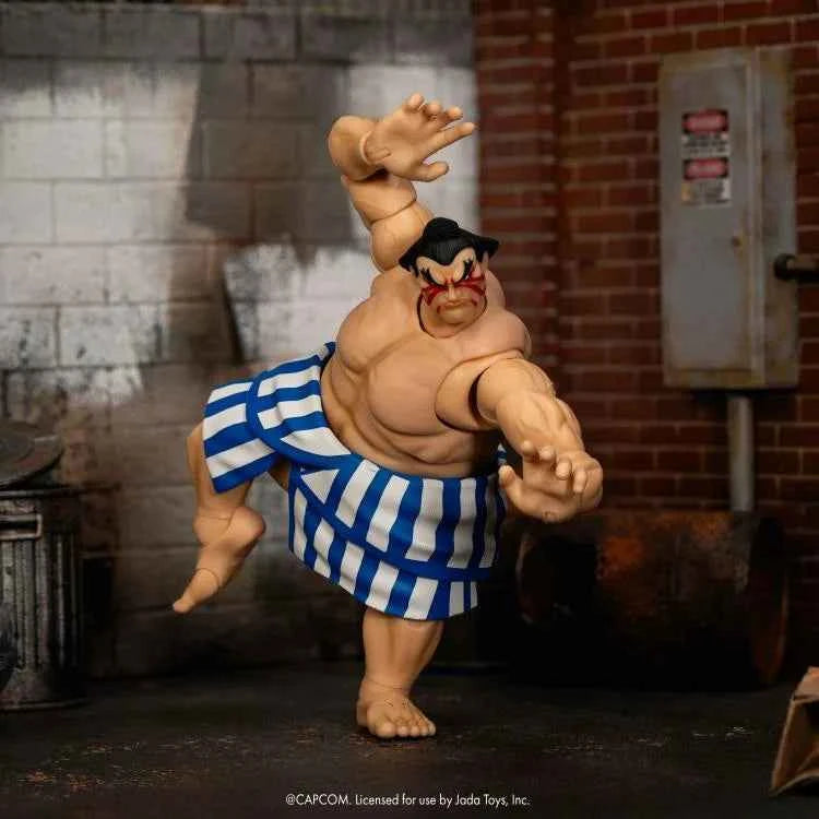 JADA TOYS Ultra Street Fighter II: The Final Challengers E. Honda (Deluxe Ver.) 1/12 Scale Action Figure PREORDER