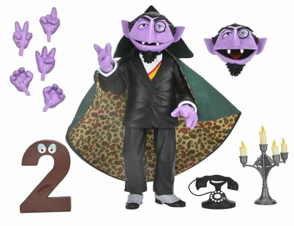 NECA Sesame Street Ultimate Count von Count Action Figure