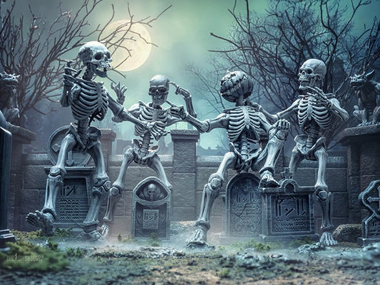 Mythic Legions Graveyard Skeletons 4 Pack PREORDER