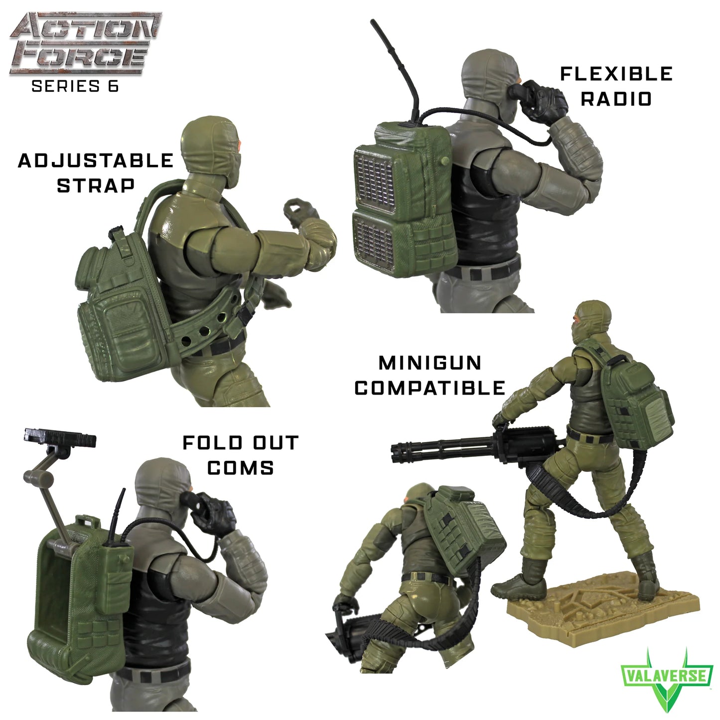 Action Force Series 6 Backpack Set Alpha