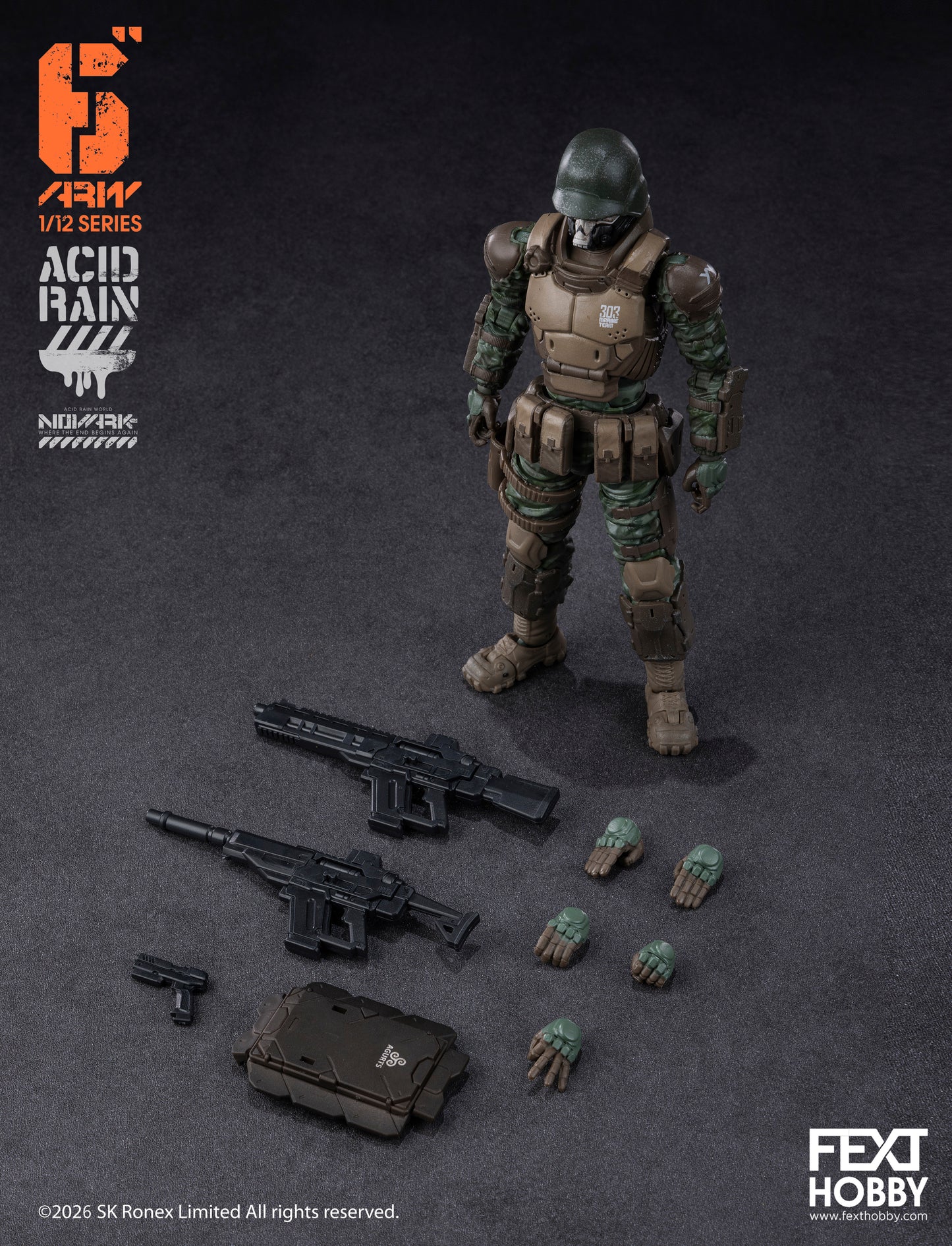 Acid Rain World: Novark FXH-AR-007 Marine Trooper 1/12 Scale Action Figure PREORDER
