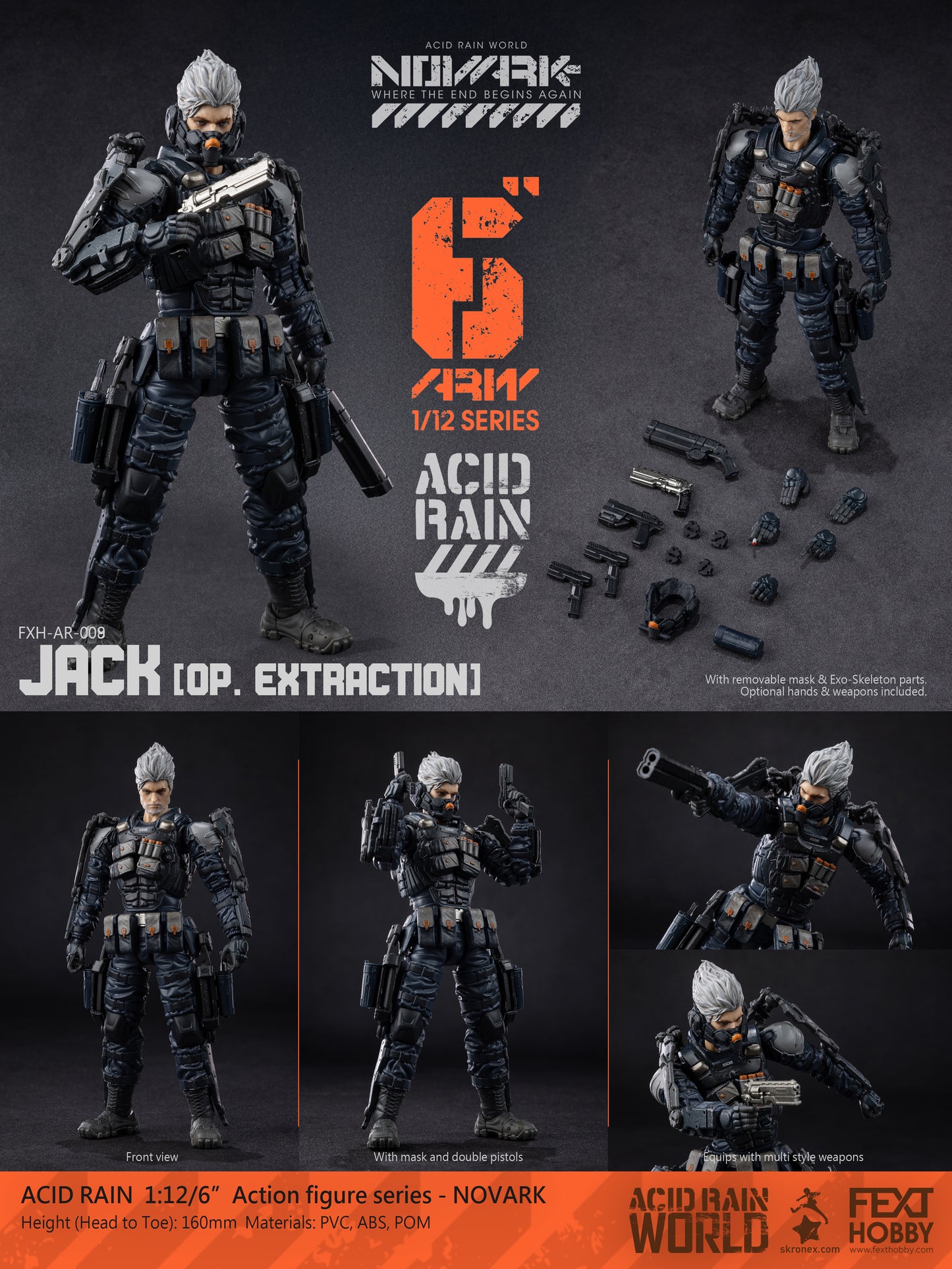Acid Rain World: Novark FXH-AR-009 Jack (Op. Extraction) 1/12 Scale Action Figure PREORDER