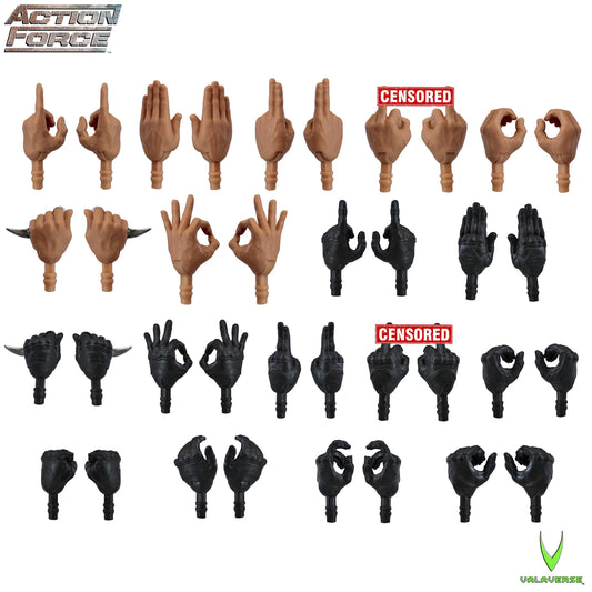 Action Force Hand Pack (Alpha) 1/12 Scale Accessory Set