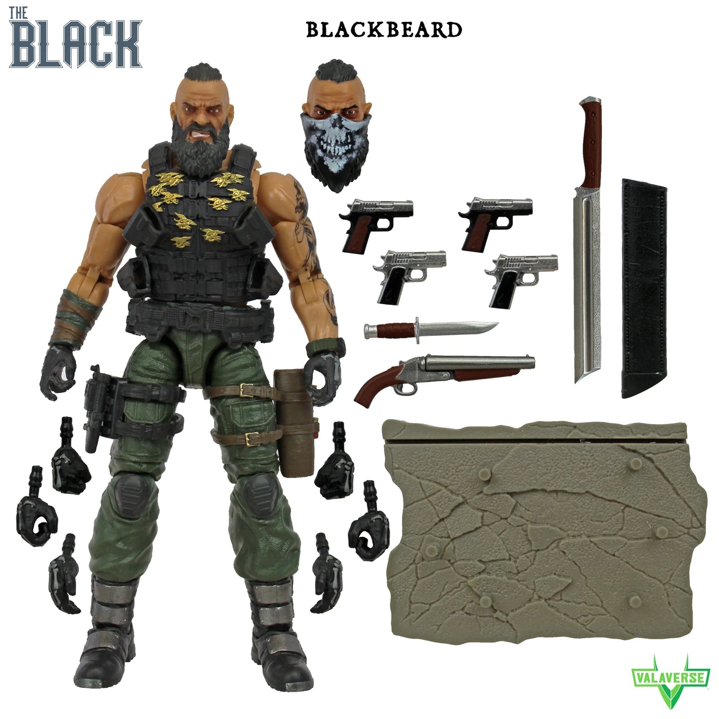 The Black Blackbeard 1/12 scale action figure