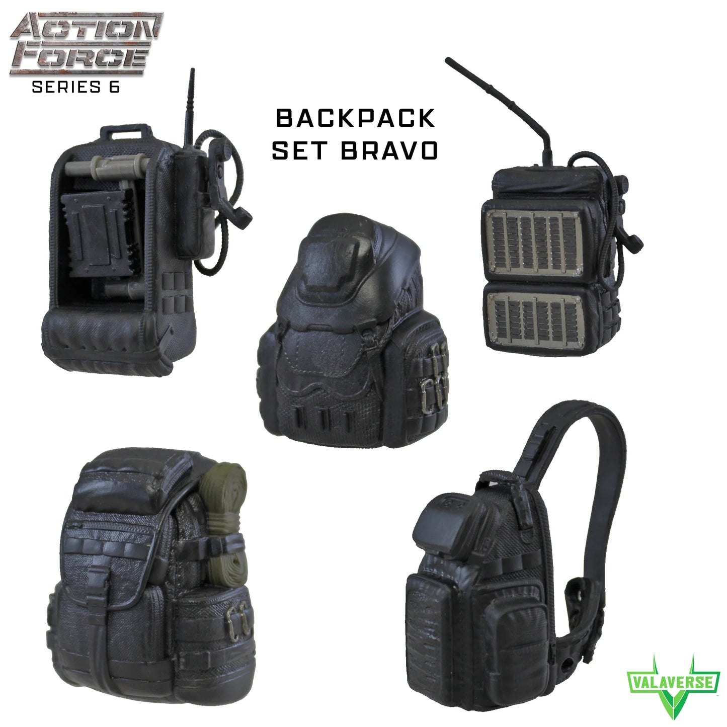 Action Force Series 6 Backpack Set BRAVO 1/12 action figure accessories