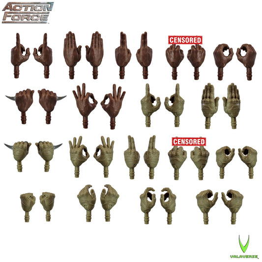 Action Force Hand Pack (Bravo) 1/12 Scale Accessory Set