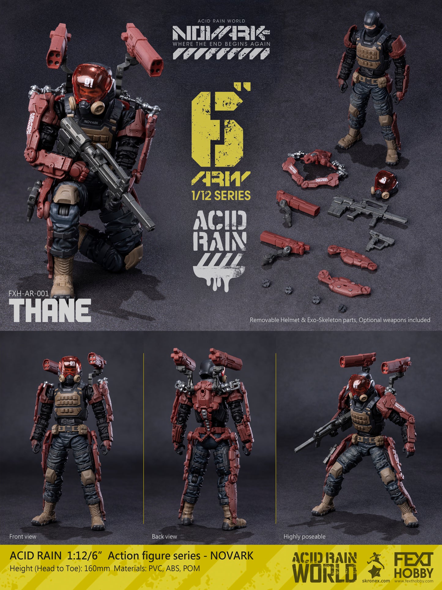 Acid Rain World: Novark FXH-AR-001 Thame 1/12 Scale Action Figure PREORDER