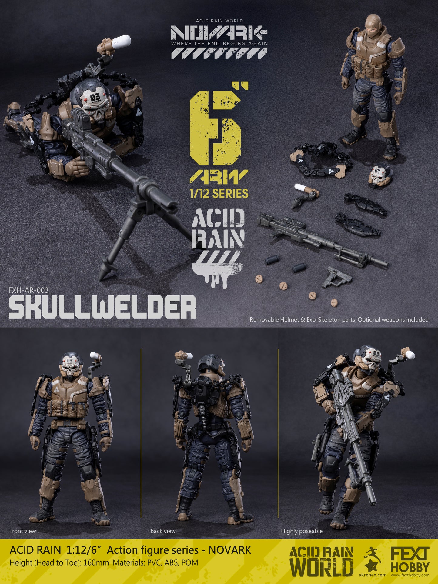 Acid Rain World: Norvark FXH-AR-003 SKULLWELDER 1/12 Action Figure series PREORDER