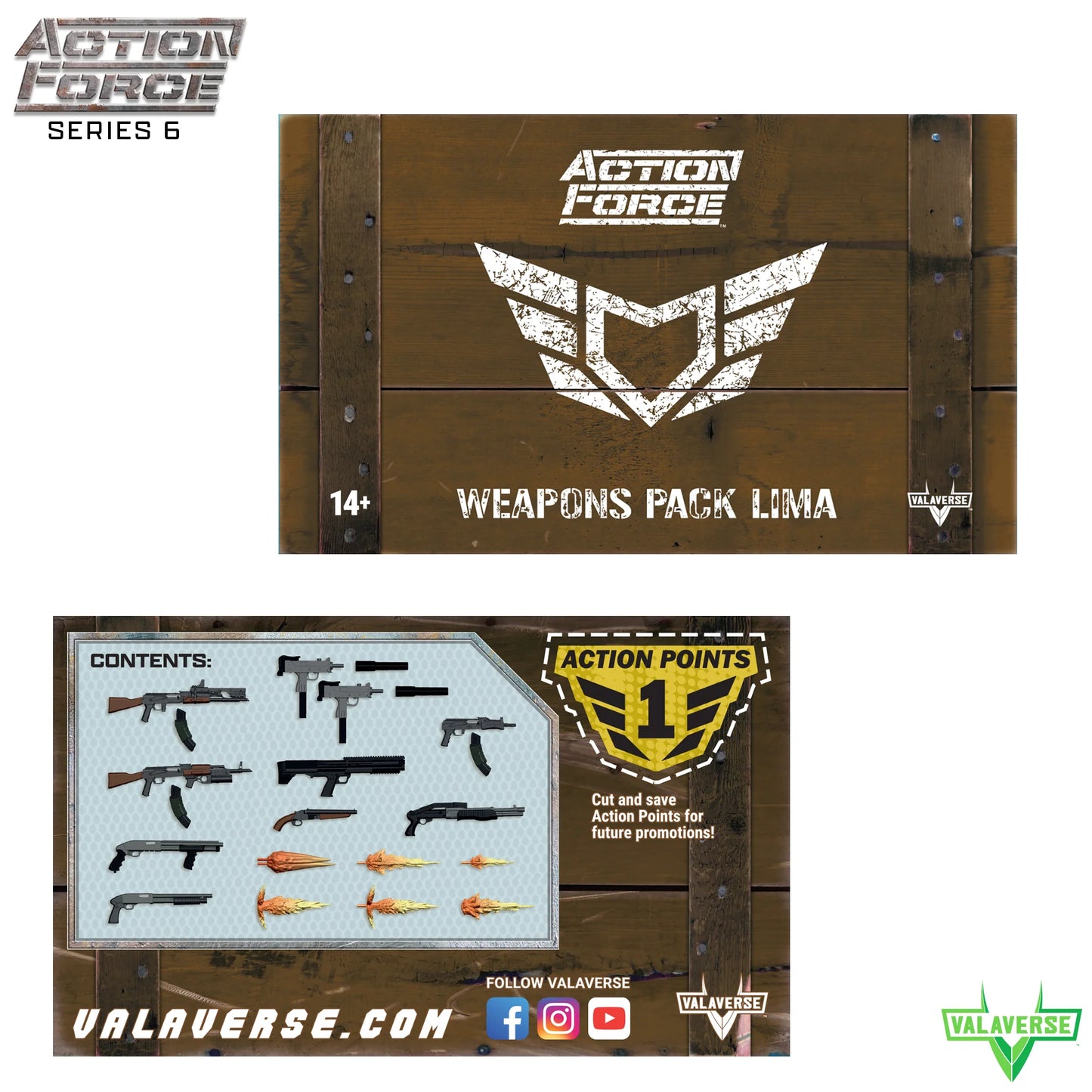 Action Force Weapons Pack LIMA 1/12 Scale Accessory Set