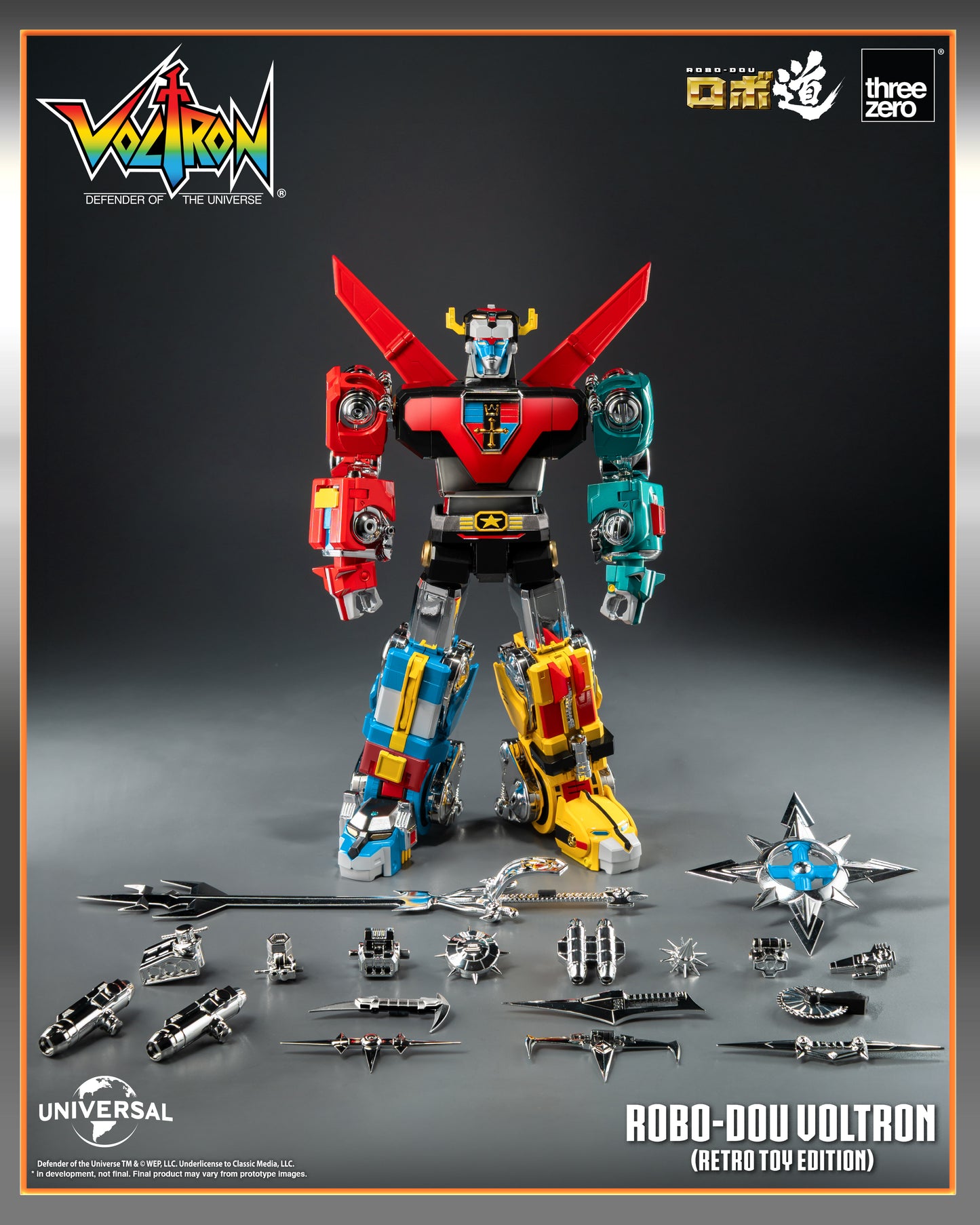 Voltron: Defender of the Universe ROBO-DOU Voltron (Retro Toy Edition) Action Figure PREORDER