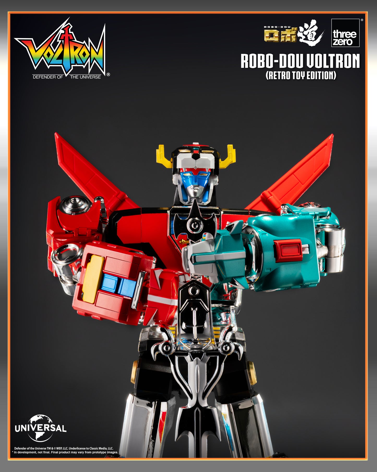 Voltron: Defender of the Universe ROBO-DOU Voltron (Retro Toy Edition) Action Figure PREORDER