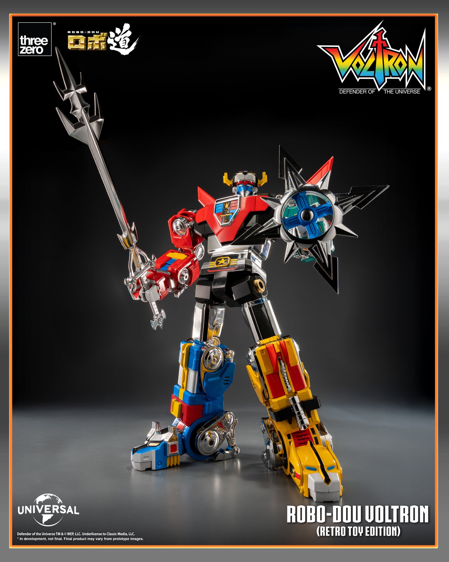 Voltron: Defender of the Universe ROBO-DOU Voltron (Retro Toy Edition) Action Figure PREORDER