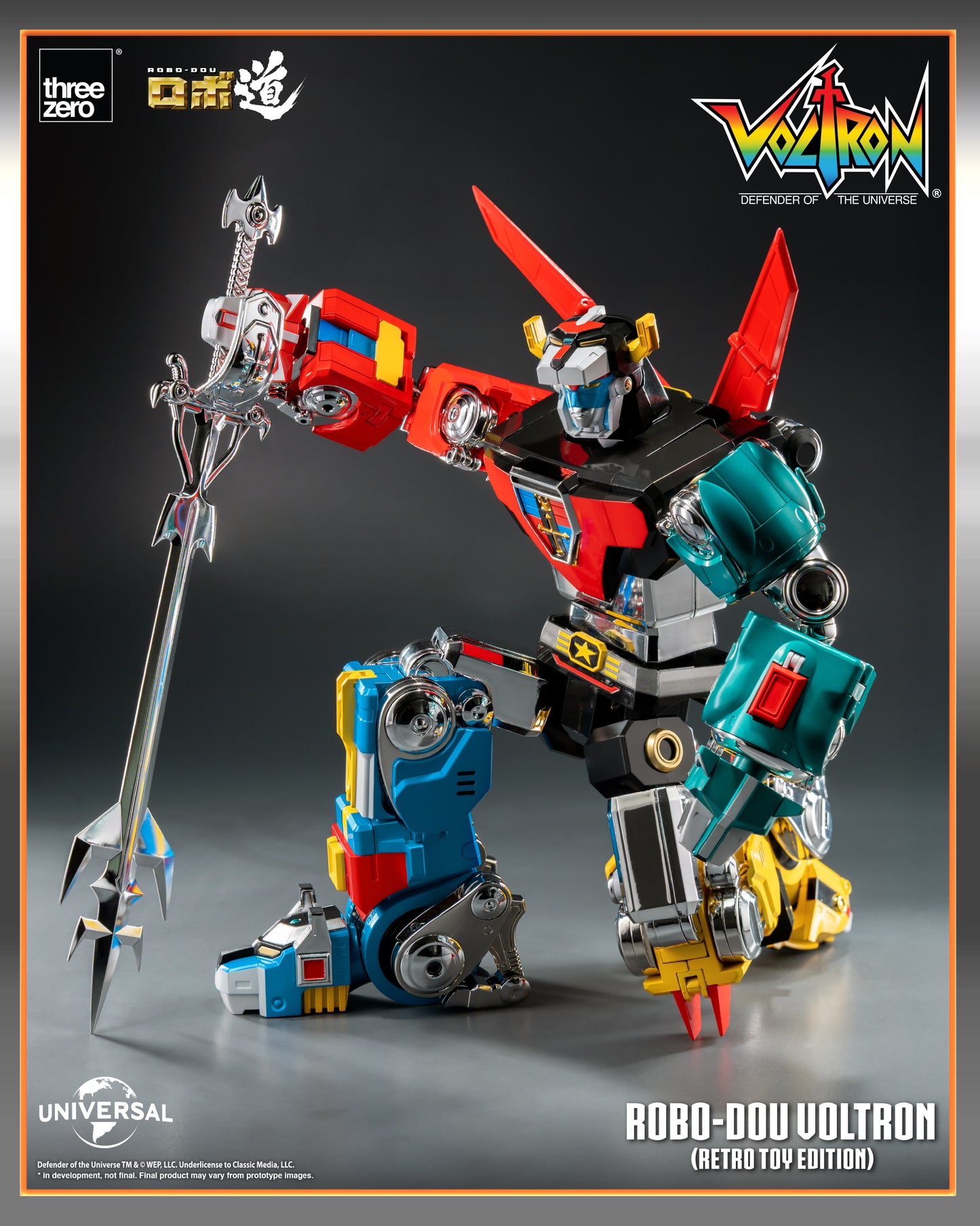 Voltron: Defender of the Universe ROBO-DOU Voltron (Retro Toy Edition) Action Figure PREORDER