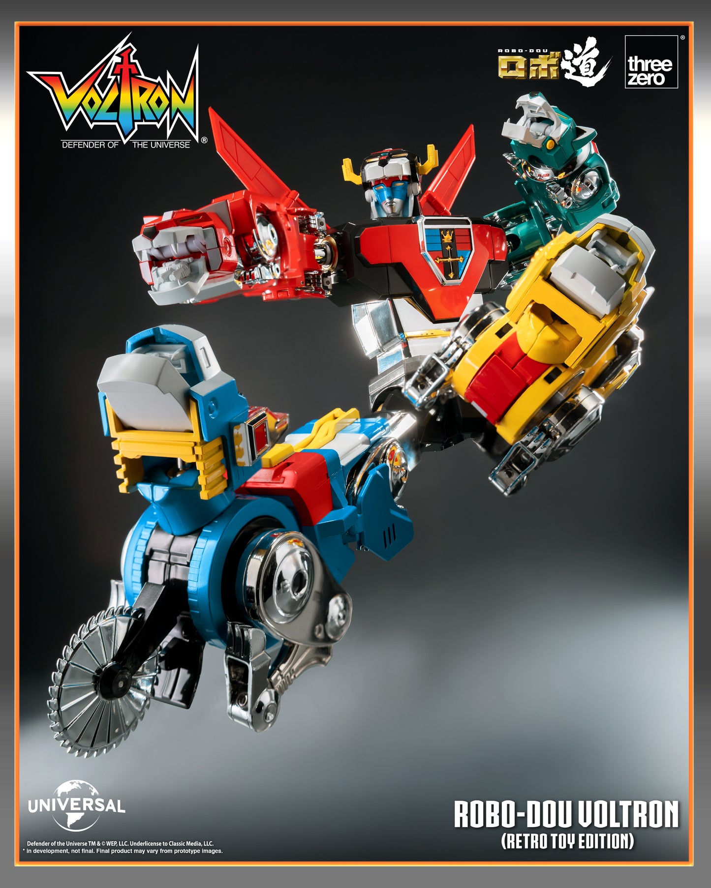 Voltron: Defender of the Universe ROBO-DOU Voltron (Retro Toy Edition) Action Figure PREORDER