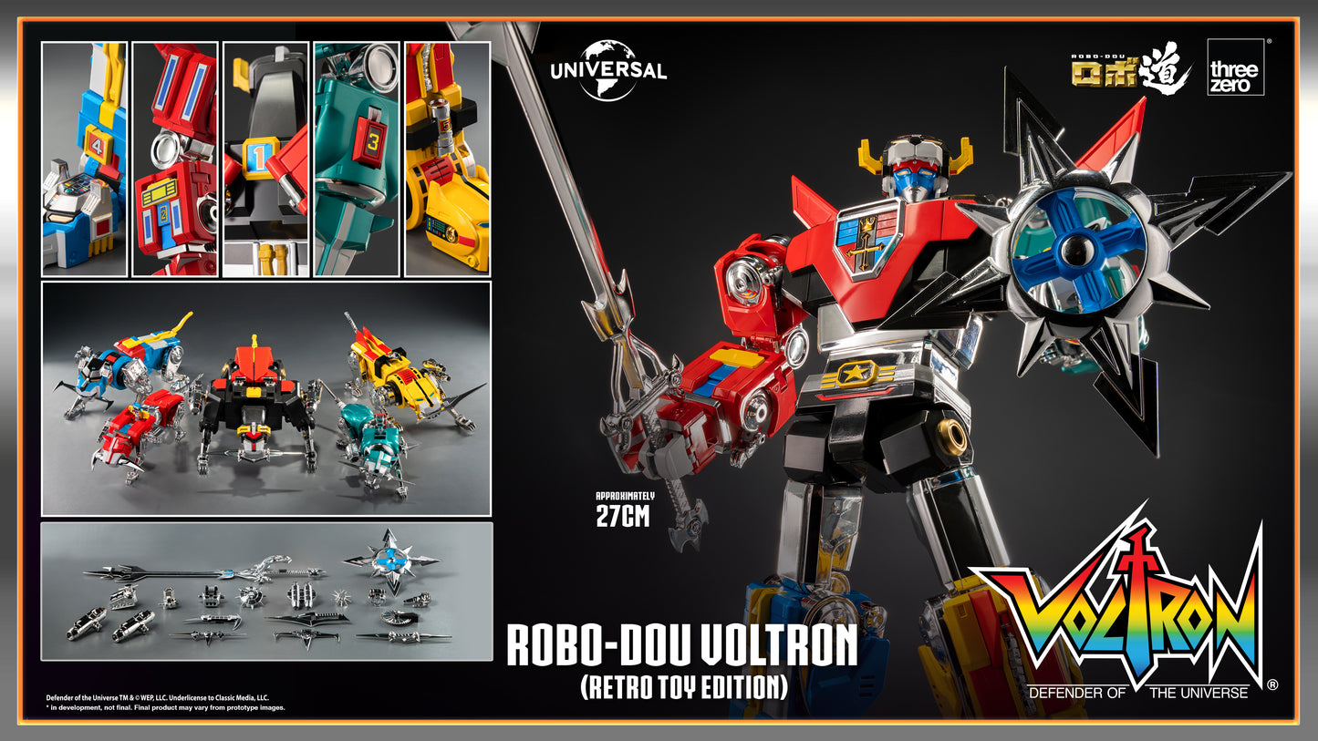 Voltron: Defender of the Universe ROBO-DOU Voltron (Retro Toy Edition) Action Figure PREORDER