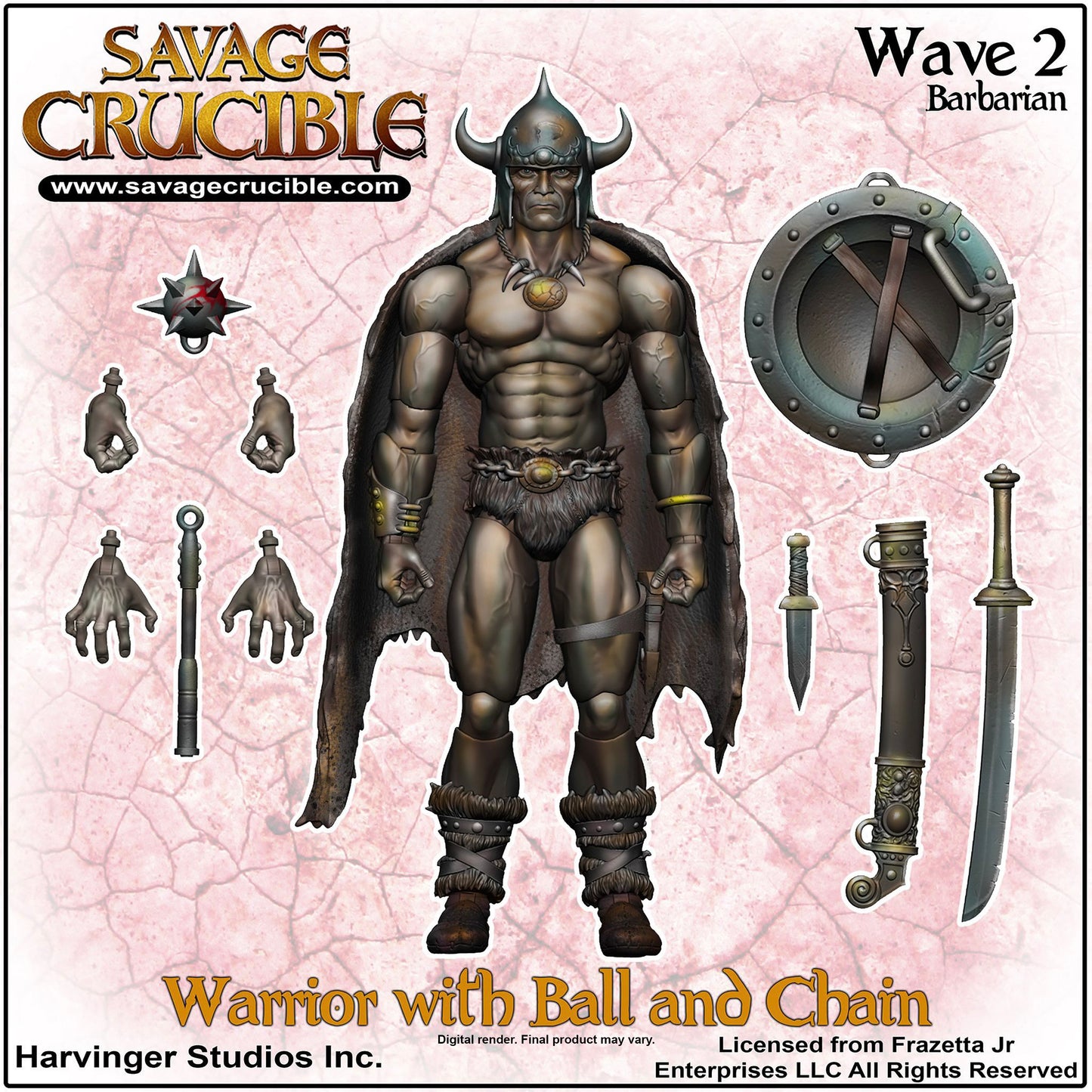 Savage Crucible Wave 2 Frazetta Warrior Ball and Chain - PREORDER