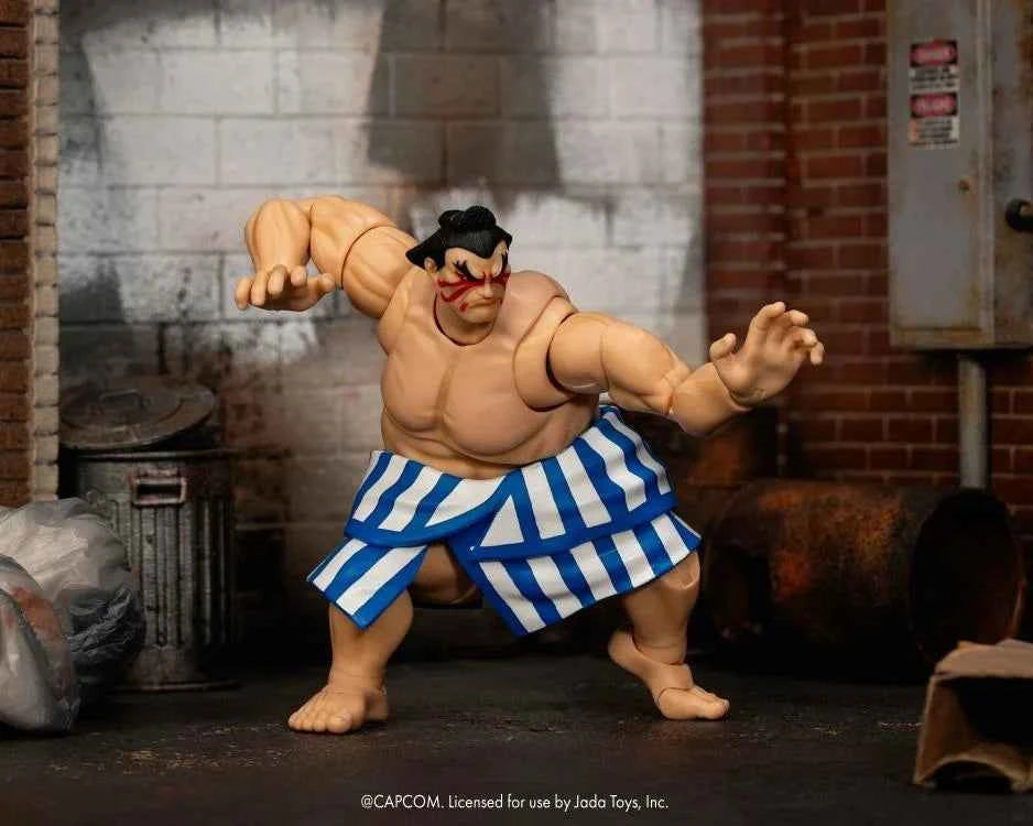 JADA TOYS Ultra Street Fighter II: The Final Challengers E. Honda (Deluxe Ver.) 1/12 Scale Action Figure PREORDER