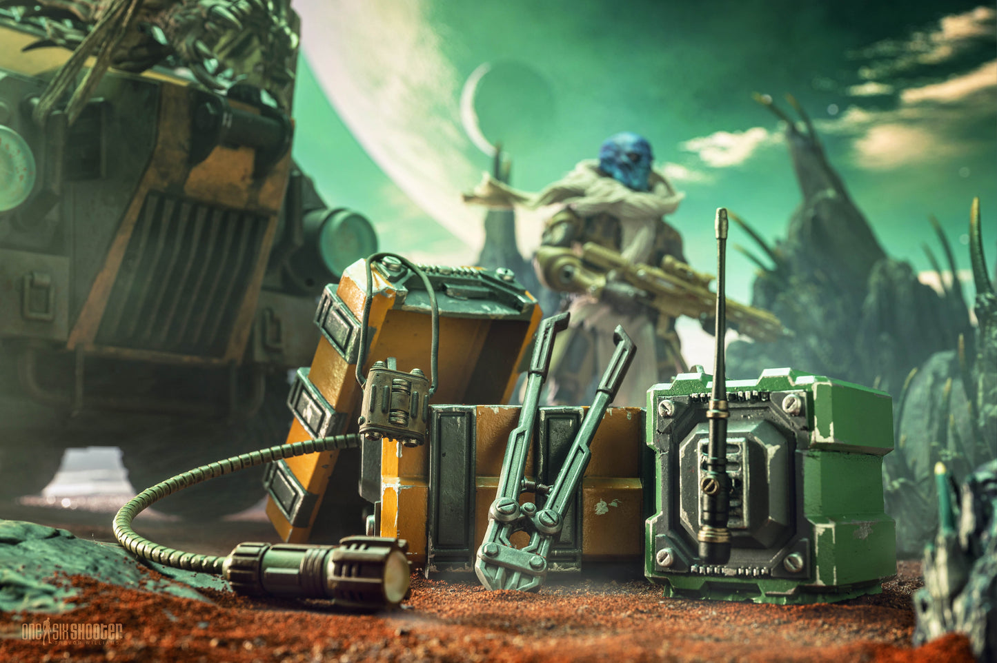 Cosmic Legions OxKrewe: Book Two, Harrow Zone Wasteland Survival Accessory Set - PREORDER