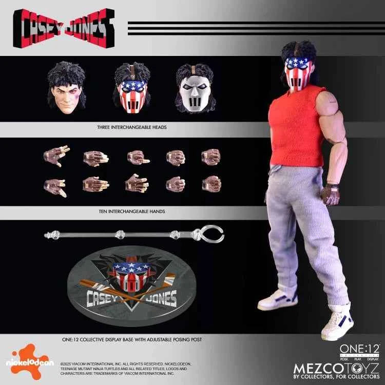 Mezco Teenage Mutant Ninja Turtles One:12 Collective Casey Jones Action Figure PREORDER