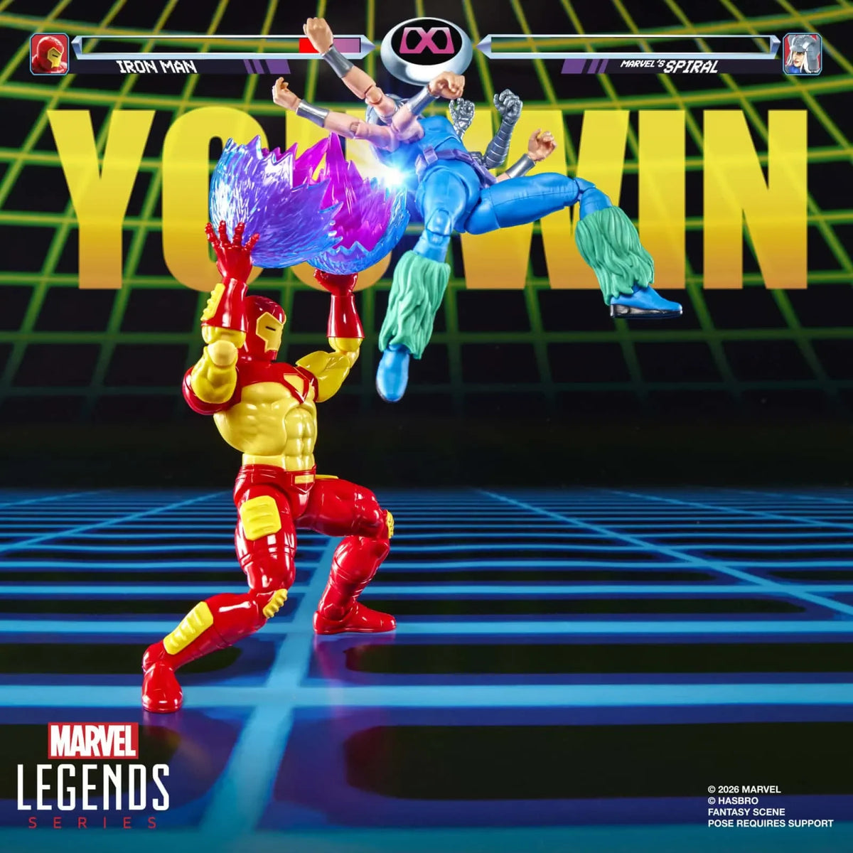 Marvel Legends Gamerverse Iron Man & Marvel's Spiral Action Figure Two-Pack