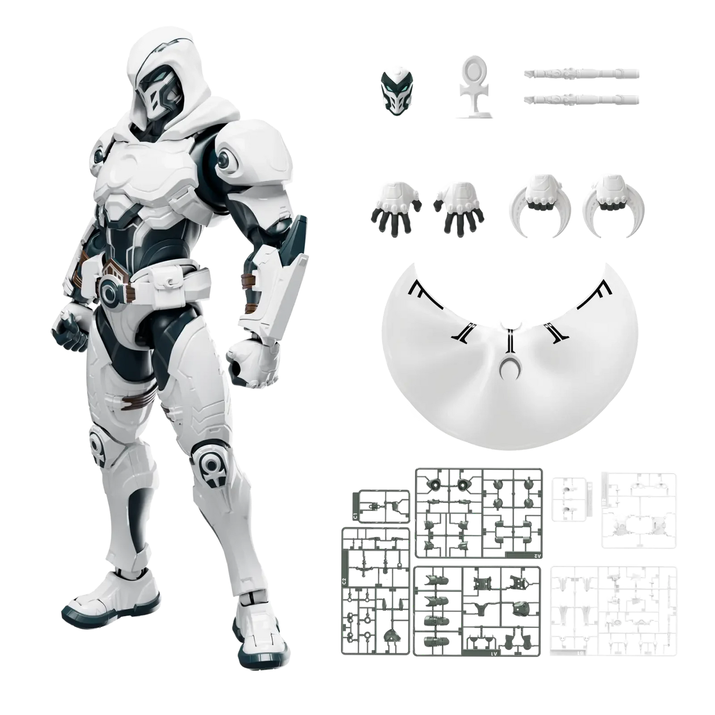 Blokees Marvel Rivals Champion Class CC10 Moon Knight Model Kit