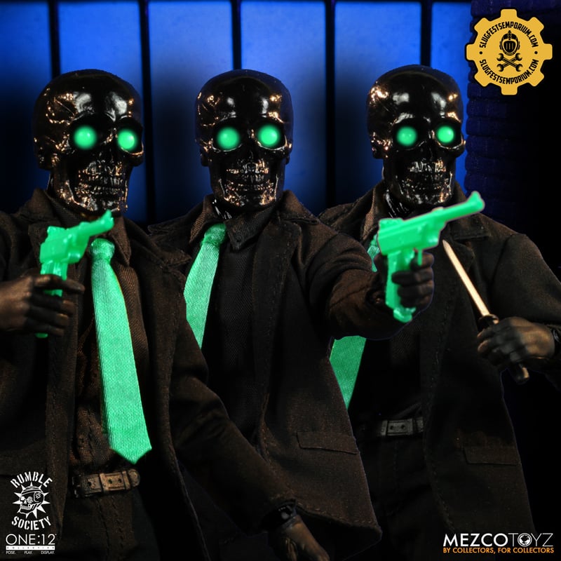 Mezco One:12 Black Skulls Death Brokers