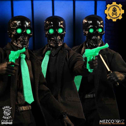 Mezco One:12 Black Skulls Death Brokers