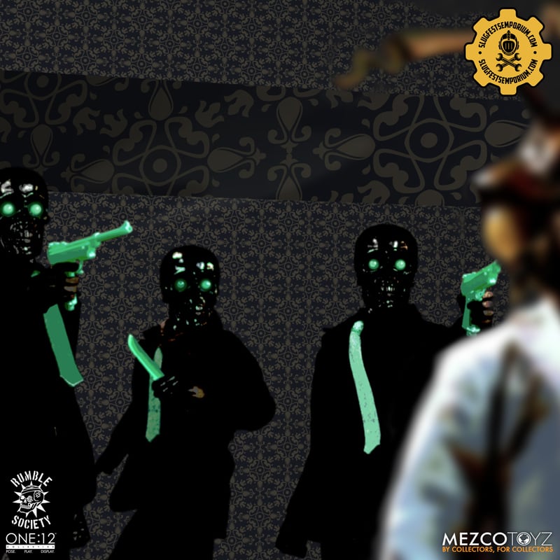 Mezco One:12 Black Skulls Death Brokers