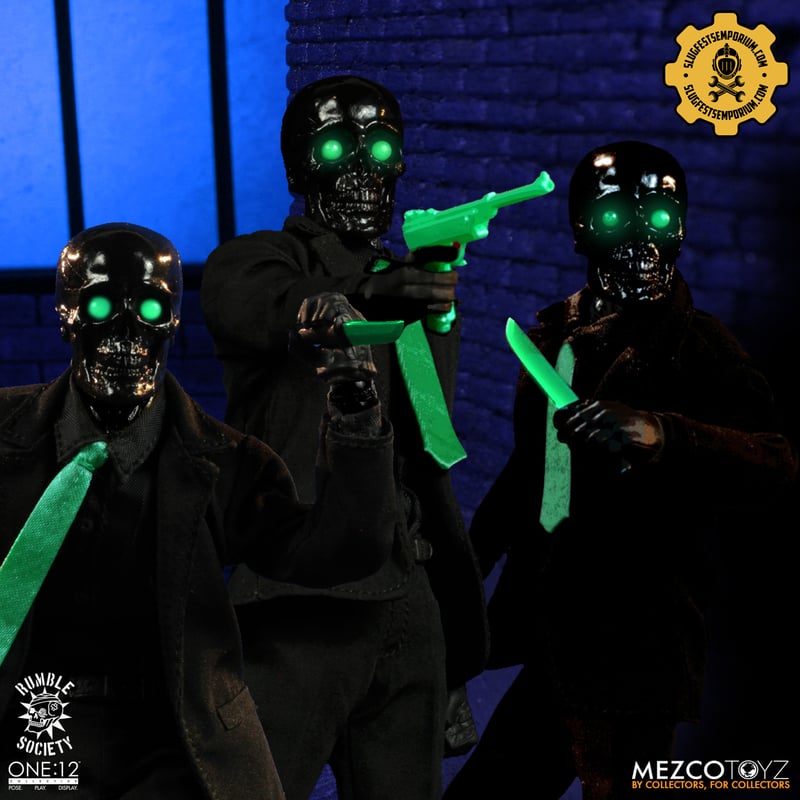 Mezco One:12 Black Skulls Death Brokers