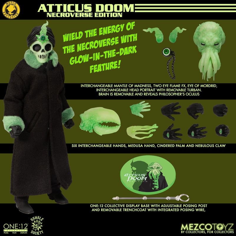 Mezco One:12 Rumble Society - Atticus Doom: Necroverse Edition