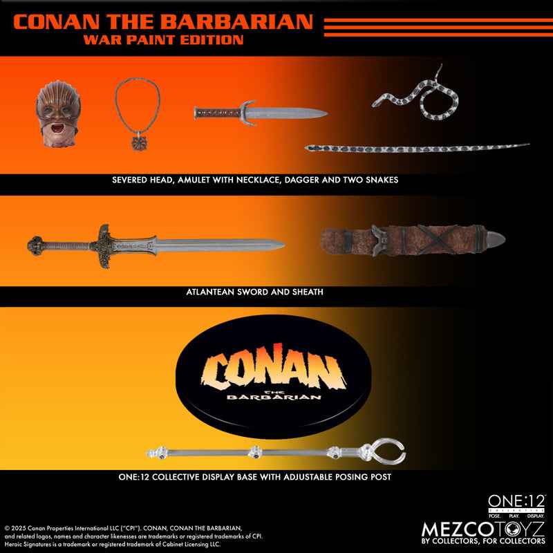 Mezco Conan The Barbarian (1982): War Paint Edition PREORDER