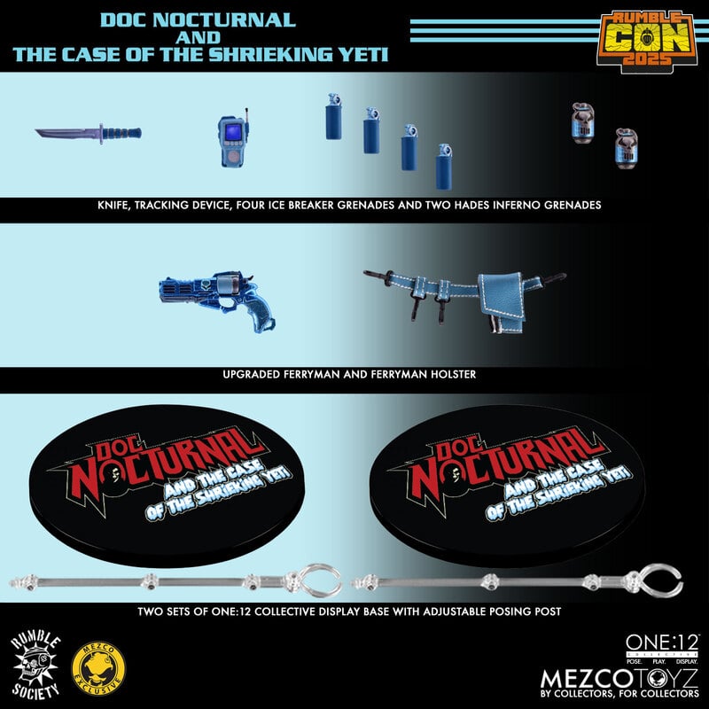Mezco ONE:12 Collective Doc Nocturnal and the Case of the Shrieking Yeti