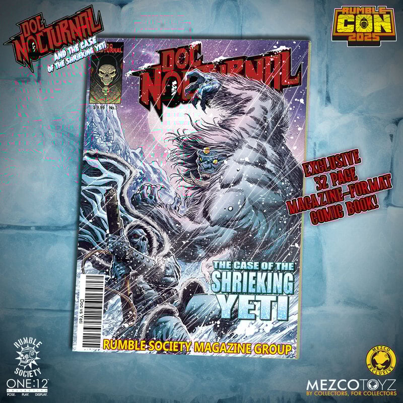 Mezco ONE:12 Collective Doc Nocturnal and the Case of the Shrieking Yeti