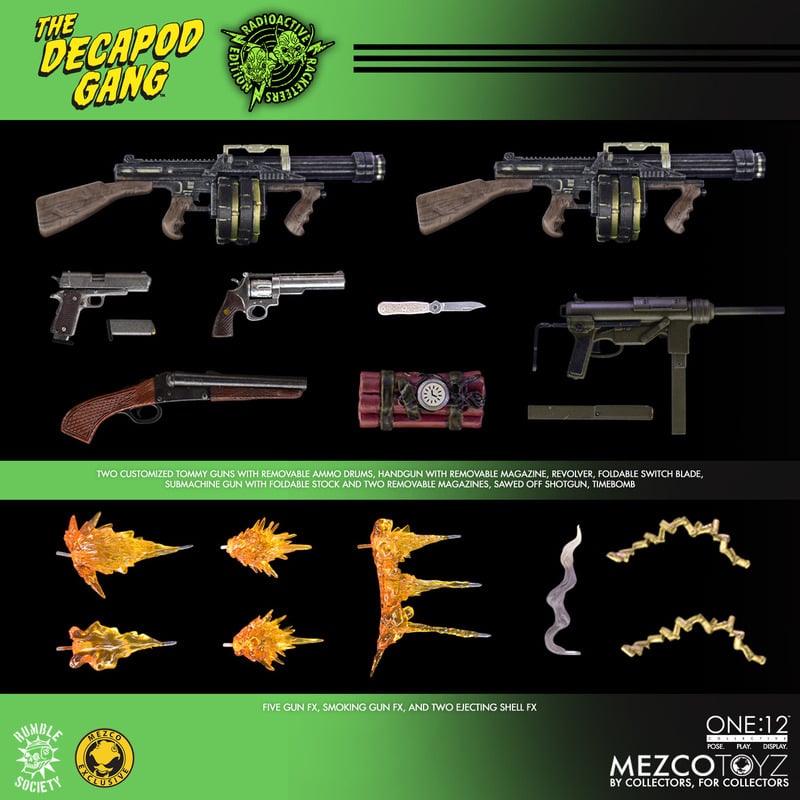 Mezco One:12 The Decapod Gang: Radioactive Racketeers Edition